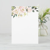 Blush Floral Mockup Kaart (Staand voorkant)