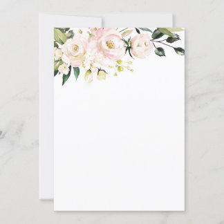 Blush Floral Mockup Kaart
