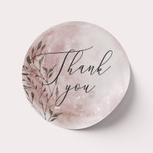 Blush Floral Moon | Script Bedankt Trouw Favor