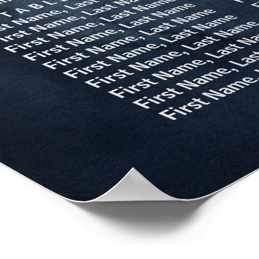 Blush Floral & Navy Table Wedding Seating Chart Poster (Hoek)