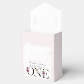  Blush Floral ONE Baby Girl's First Birthday Bedankdoosjes (Geopend)