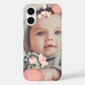 Blush Floral Overlay Foto Case-Mate iPhone Case (Achterkant)