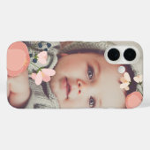 Blush Floral Overlay Foto Case-Mate iPhone Case (Achterkant (horizontaal))