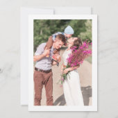 Blush Floral Pampas Wedding Save the Date Kaart (Achterkant)