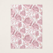 Blush Floral Pattern Ketting Display Kaart (Achterkant)