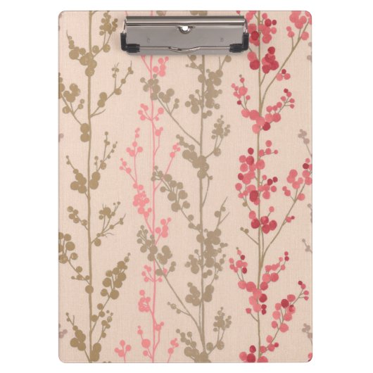 Blush Floral Pattern Klembord (Voorkant)