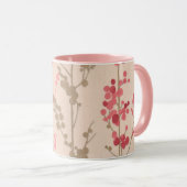 Blush Floral Pattern Mok (Voorkant rechts)