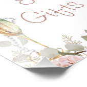 Blush Floral Pearls Prosecco Vrijgezellenfeest Sig Foto Afdruk (Hoek)