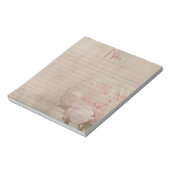  Blush Floral Peony Notitieblok (Linkerzijde)
