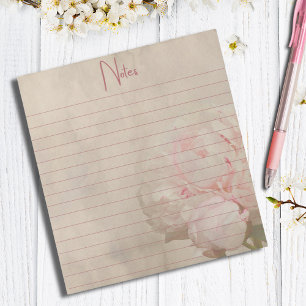  Blush Floral Peony Notitieblok