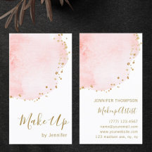 Blush Floral Petal Gold Glitter Stippen