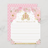 Blush Floral Princess Baby Advice voor ouders (Voorkant / Achterkant)