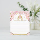 Blush Floral Princess Baby Advice voor ouders (Staand voorkant)