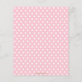 Blush Floral Princess Baby Advice voor ouders (Achterkant)