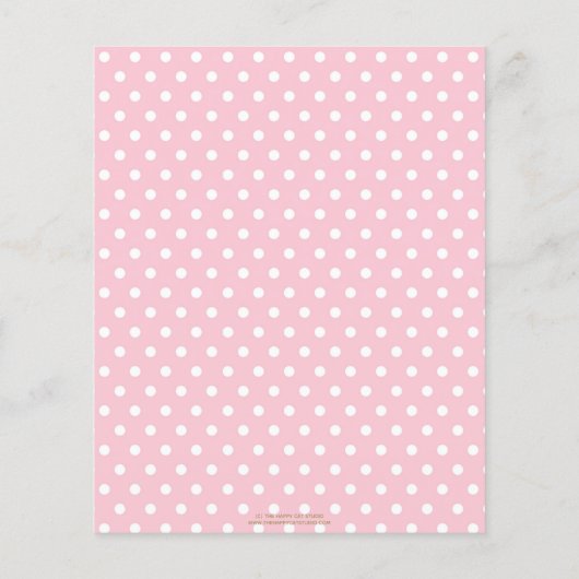 Blush Floral Princess Baby Advice voor ouders (Achterkant)