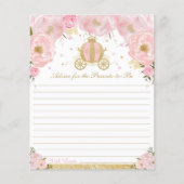 Blush Floral Princess Baby Advice voor ouders (Voorkant)