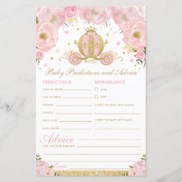 Blush Floral Princess Baby Predictions and Advice