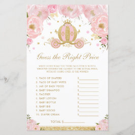 Blush Floral Prinses raden het juiste prijsspel