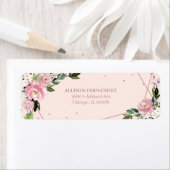 Blush Floral Quinceanera Etiket (Insitu)