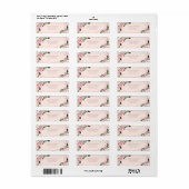 Blush Floral Quinceanera Etiket (Full Sheet)