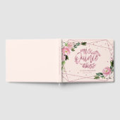 Blush Floral Quinceanera Gastenboek (Volledig)