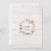 Blush Floral Roos Gold Waterverf Greenery Rustic (Achterkant)