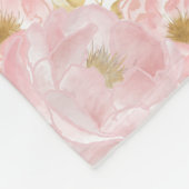  blush Floral Royal Princess Gold Crown Girl Fleece Deken (Hoek)