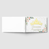 Blush Floral Tiara Quinceanera Gastenboek (Volledig)