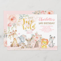 Blush Floral Tribal Safari Twee Wilde Tweede Dag