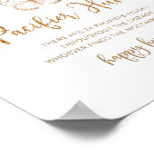 Blush Floral vlinder jachtwedstrijd Poster (Hoek)