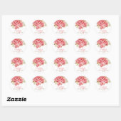 Blush Floral Vrijgezellenfeest Favor Stickers (Vel)