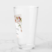 Blush Floral Vrijgezellenfeest glas (Links)