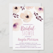 Blush Floral Vrijgezellenfeest Kaart (Voorkant)