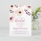 Blush Floral Vrijgezellenfeest Kaart (Staand voorkant)