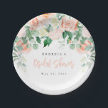 Blush Floral Vrijgezellenfeest Papieren Bordje<br><div class="desc">Dit is een elegant vrijgezellenfeesten papieren bord met prachtige waterverf bloemen. Bewerk ALLE bewoordingen en de meeste kleuren (waterverf bloemenkleuren zijn niet bewerkbaar) om dit papieren bord aan te passen aan uw evenementenbehoeften en persoonlijke stijl. Selecteer 'Bewerken met ontwerpgereedschap' op de werkbalk :)</div>