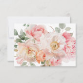 Blush Floral Vrijgezellenfeest Recept Aanvraag Kaart (Achterkant)