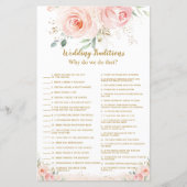 Blush Floral Vrijgezellenfeest Wedding Traditional (Voorkant)