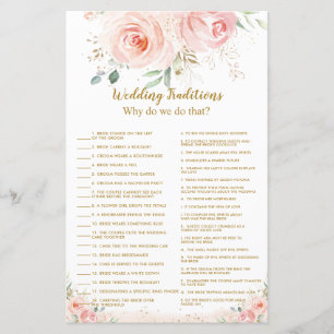 Blush Floral Vrijgezellenfeest Wedding Traditional