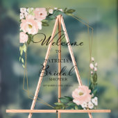 Blush Floral Vrijgezellenfeest Welkomstteken Acryl Bord (Neutraal)