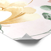 Blush Floral Vrijgezellenfeest Welkomstteken Poster (Hoek)