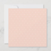 Blush Floral Waterverf met Stippen Bridal Brunch Kaart (Achterkant)