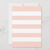 Blush Floral Waterverf Navy Wedding Vrijgezellenfe Kaart (Achterkant)