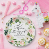 Blush Floral We zijn een Engaged Party Papieren Bordje (Feest)