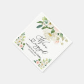 Blush Floral We zijn een Engaged Party Servet (Hoek)