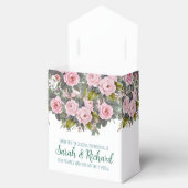 Blush Floral Wedding Bedankdoosjes (Geopend)