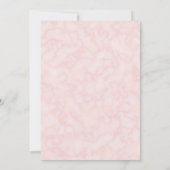 Blush Floral Wedding Rehearsal Dinner Kaart (Achterkant)