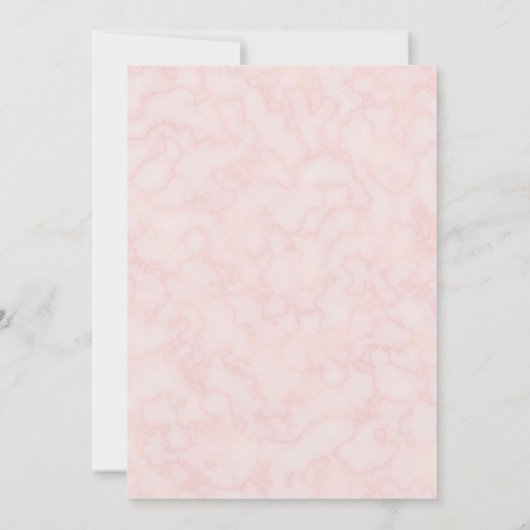 Blush Floral Wedding Rehearsal Dinner Kaart (Achterkant)