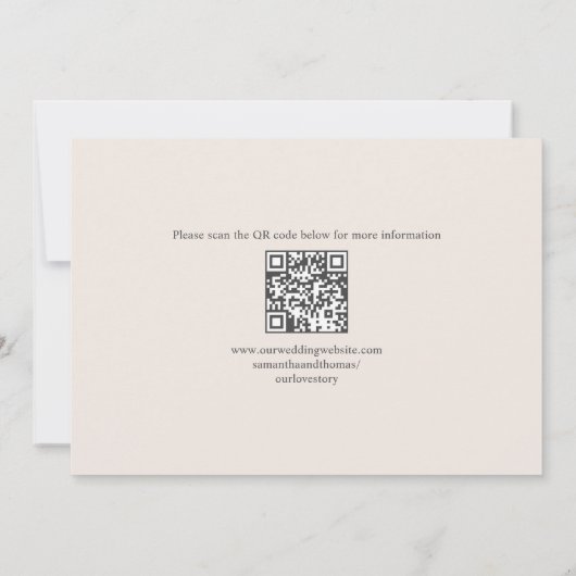 Blush Floral Wedding Save the Date Photo (Achterkant)