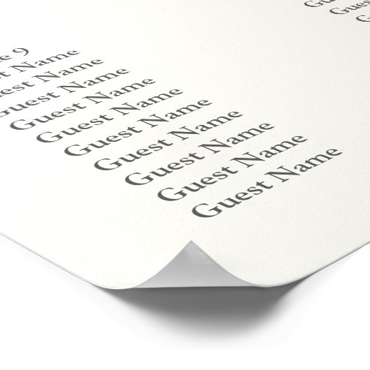 Blush Floral Wedding Seating Chart – Table Plan Poster (Hoek)