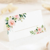 Blush Floral Wedloop Table Place Cards Plaatskaartje